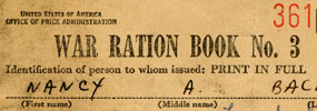 Create Your Own Ration Book